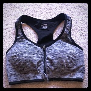 Danskin Zip Up Sports Bra